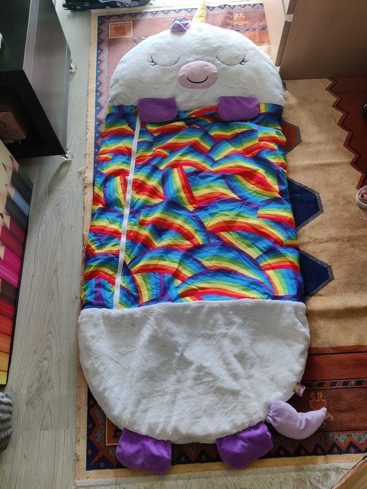 Saco-cama / Saco dormir Dormi Locos Unicórnio Branco (grande)