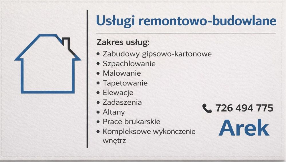 Prace remontowe budowlane