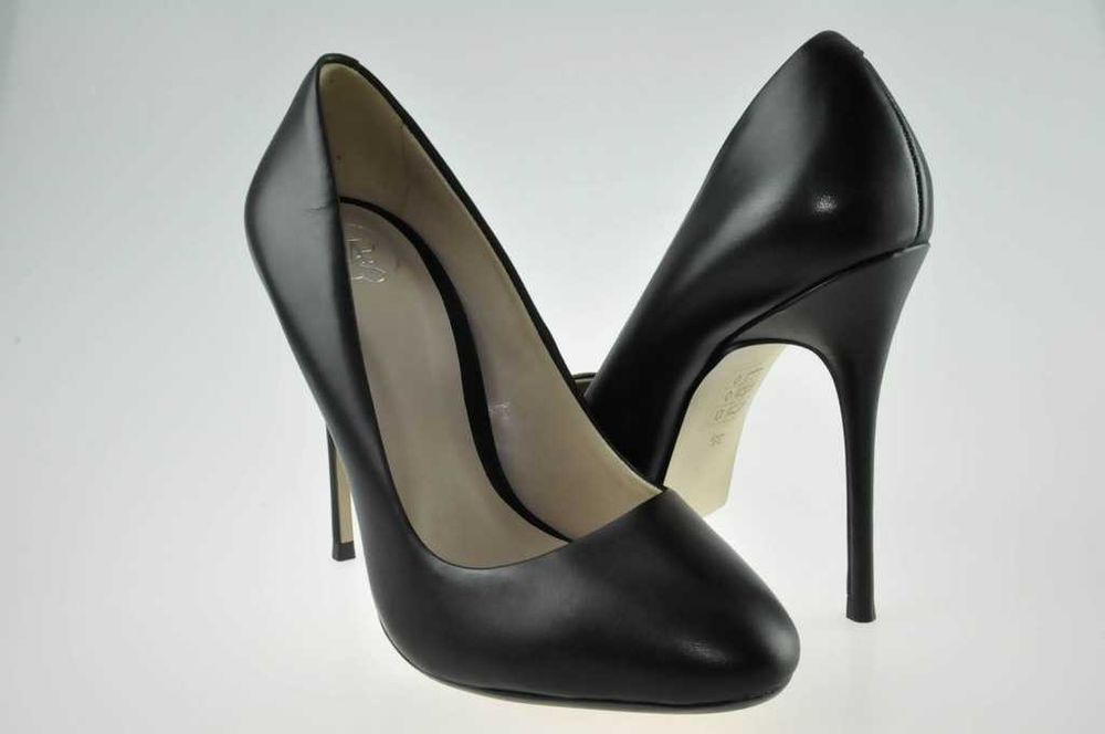 Buty MAI PIU SENZA Szpilki czarne skóra r.36