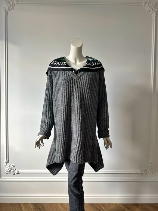 Balenciaga оригінал Італія сірий теплий светр оверсайз