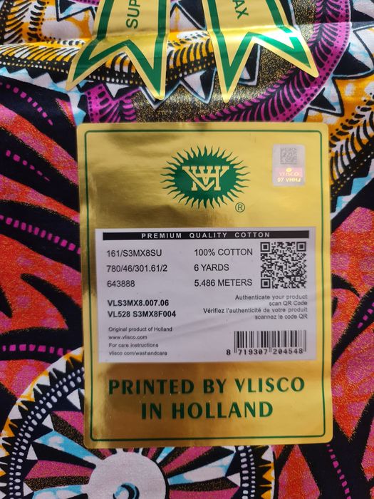 Tkanina Vlisco Super Wax