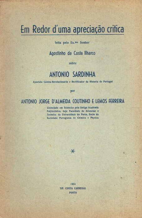 9918

Livros de e sobre António Sardinha.