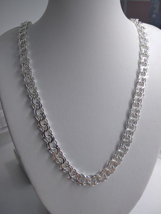 Srebrny męski łańcuszek Garibaldi srebro 925 długość 50 cm   190