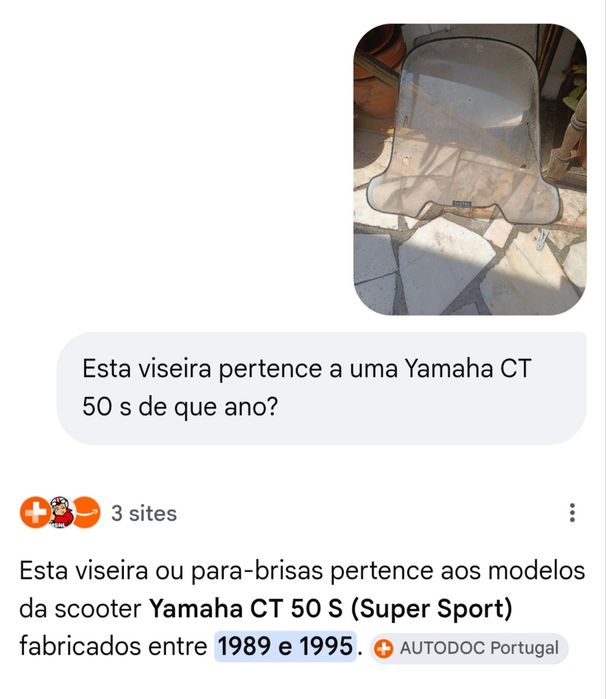 Viseira Yamaha CT 50 S