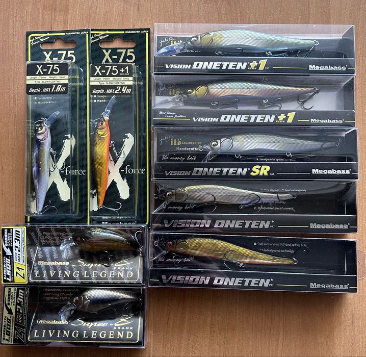 воблери Японія Megabass, Jackall, ZipBaits, Daiwa, IMAKATSU