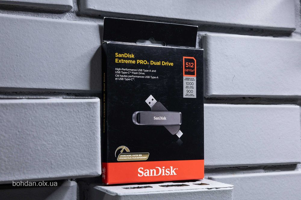 SanDisk Extreme PRO Dual Drive 512GB (SDDDE1-512G-G46)