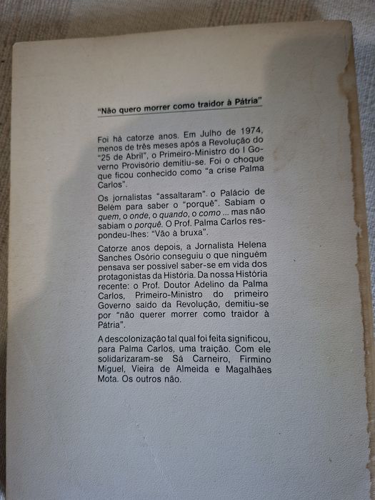 livro Conversas de Adelino da Palma Carlos e Helena Sanches Osório