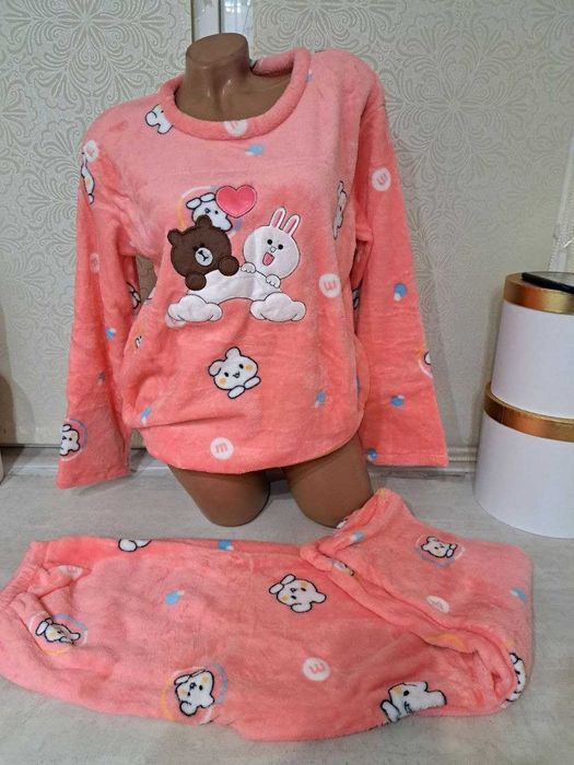 Теплая  женская пижама