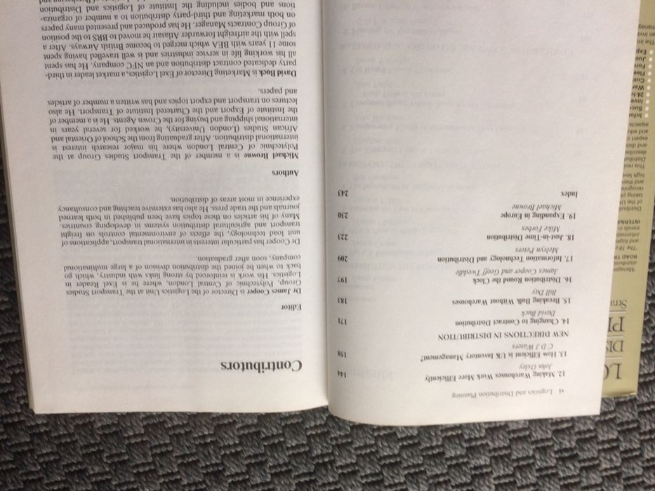 Logistics and Distribution Planning