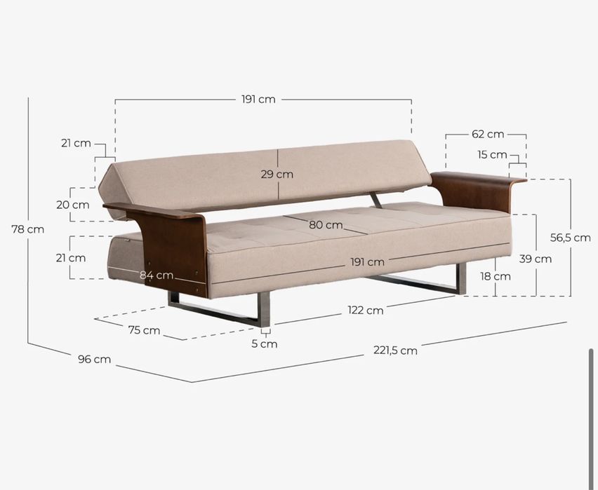 Sofa cama (novo)