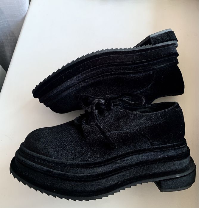 Оксамитові туфлі броги jeffrey campbell