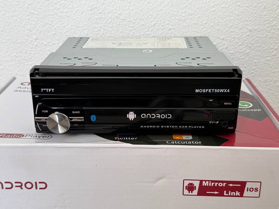 Автомагнитола 1Din 2/32gb с Carplay и Android Auto с выдвижным экраном