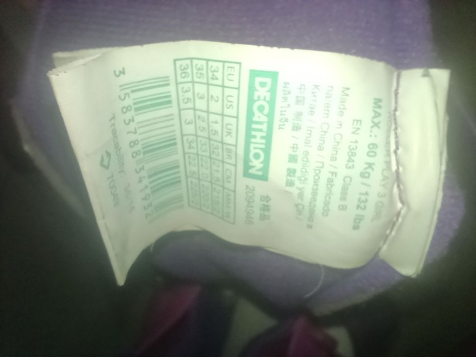 Patins em linha Oxelo criança 34 - 36