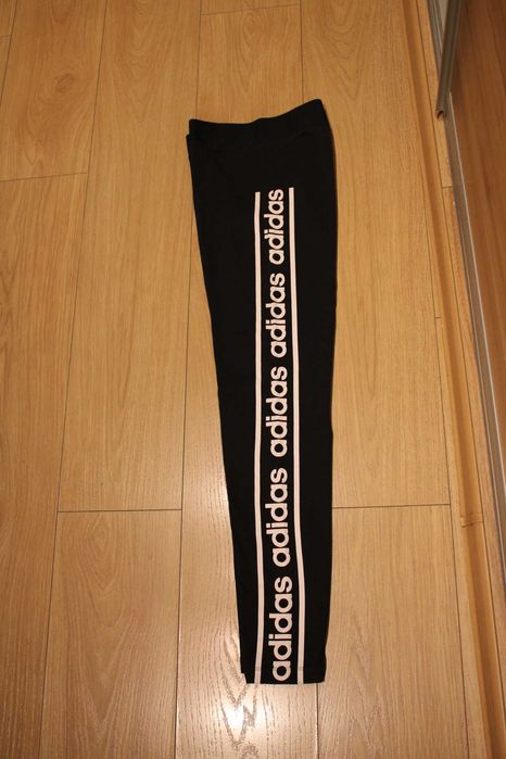 JAK NOWE Leginsy,damskie/ M,czarne,ADIDAS