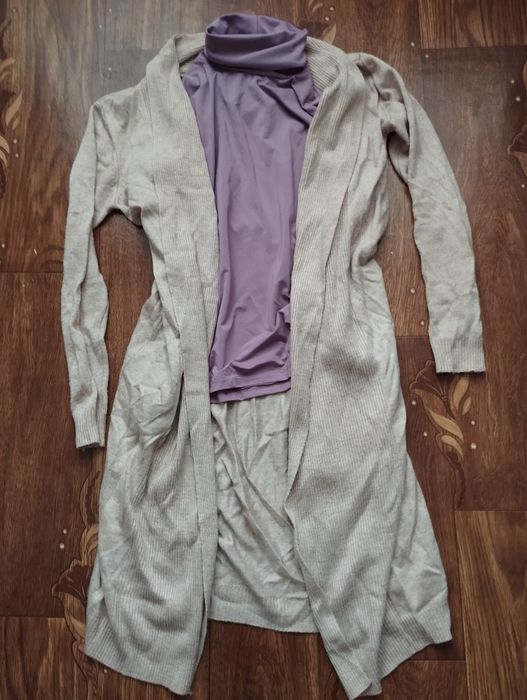 Гольф, кардиган, спідниця