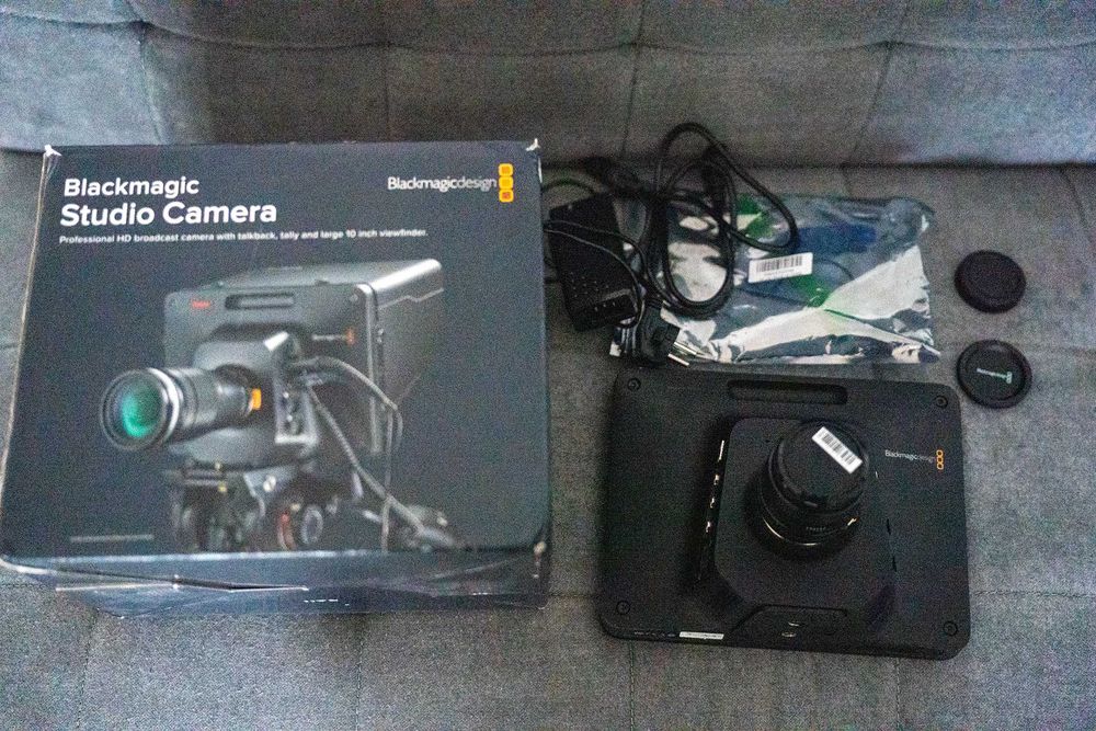 Blackmagic Studio Camara HD + Lente + Filtro na Caixa Original