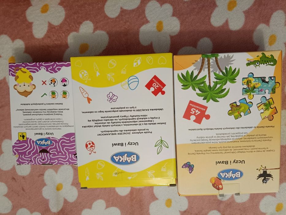 Zestaw puzzle układanka memo