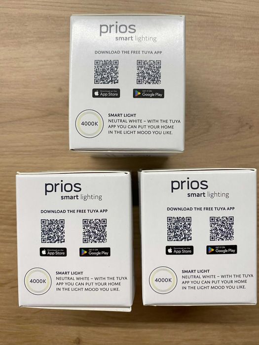 Żarówka LED PRIOS 7W GU10 630lm neutralna biała Zestaw 3 sztuki