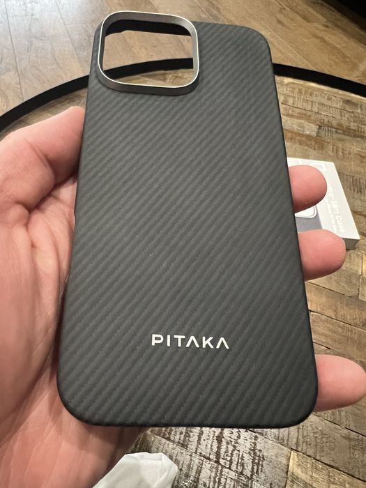 Чохол Pitaka Ultra-Slim Case 600D Twill MagEZ для Apple iPhone 16 Pro Black/Grey