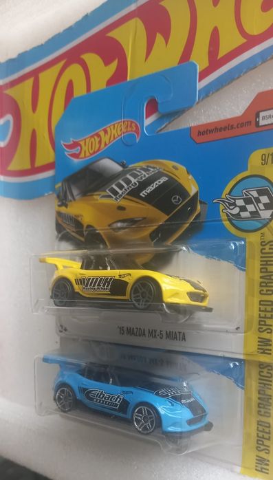 Conjunto 2 , 15 mazda mx-5 miata hot wheels
