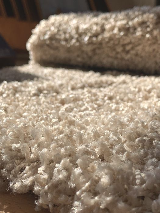 Килим ворсистий ковер ворсовий лапша беж