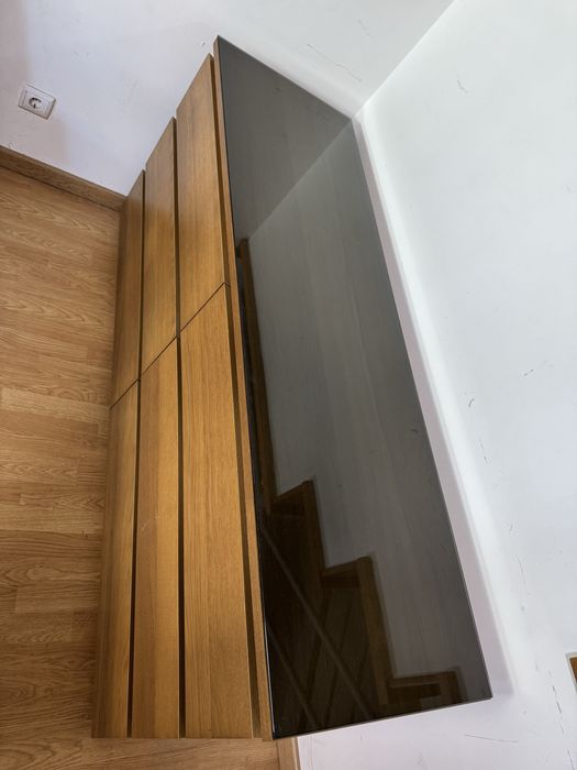 Comoda Malm ikea + tampo de vidro