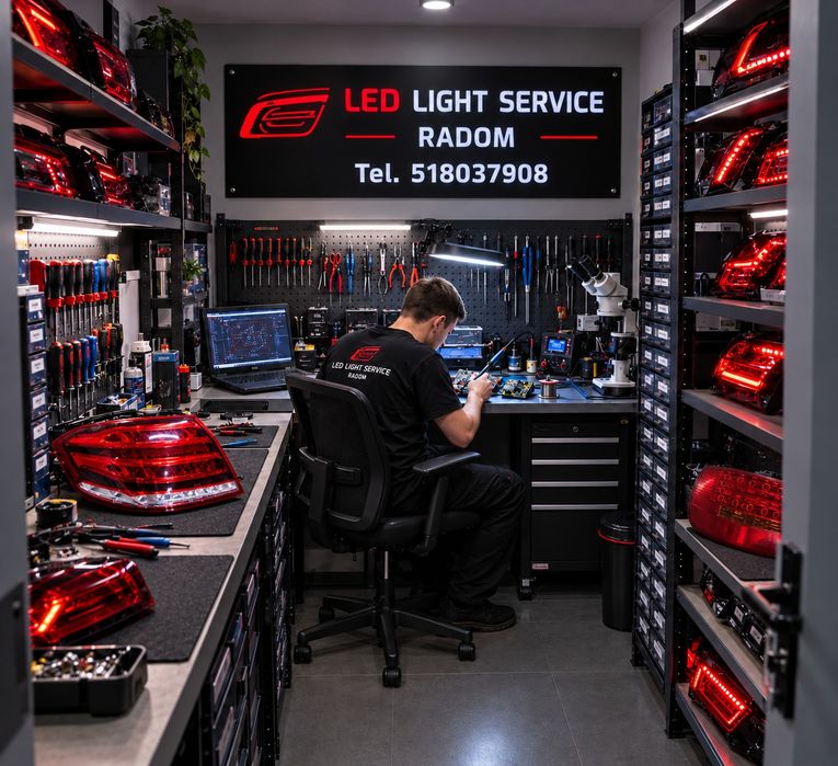 Regeneracja /Naprawa  -  Tylnich Lamp LED  (Konwersja USA-EU), Przednie Reflektory Stacjonarnie i Wysyłkowo