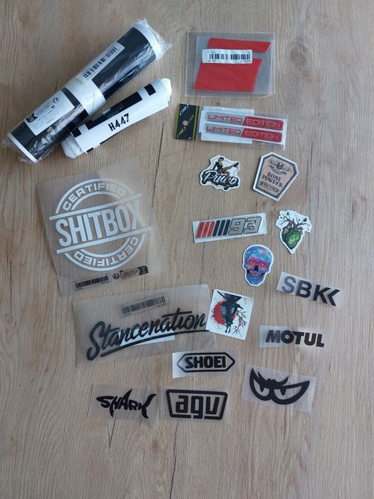 Autocolantes de capô e outros, preço do conjunto