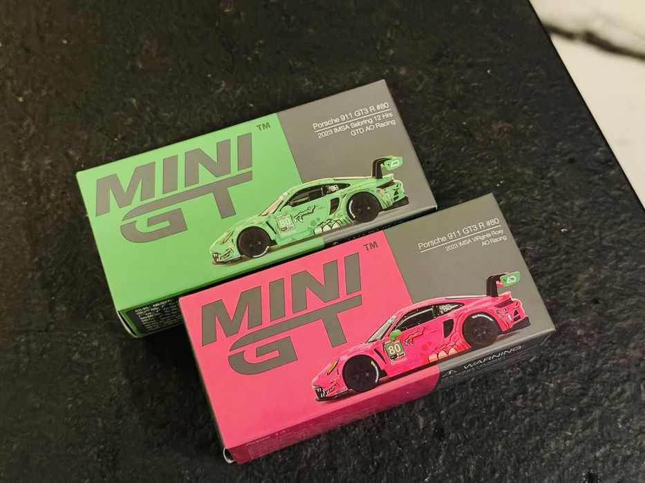 MiniGT Porsche 911 GT3 R #80 REXY ROXY AO Racing 2023 IMSA Racing Sebring Virginia  GTD Pro PIERWSZE wydanie!