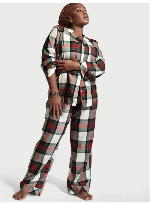 Фланелева піжама victoria secret вікторія сікрет оригінал бавовна