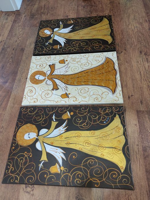 "Beskidzkie Anioły"-piękne obrazy olejne na płótnie!