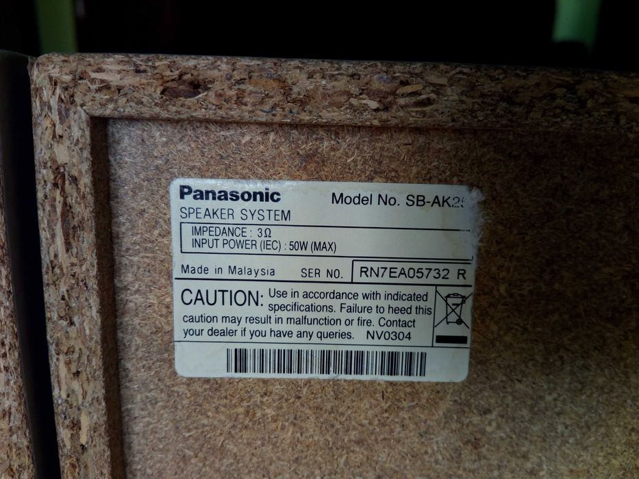 Kolumny głośnikowe Panasonic Trójdrożne