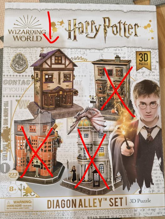 Harry Potter – puzzle 3D, sprzedam tylko model Quality Quidditch Supplies
