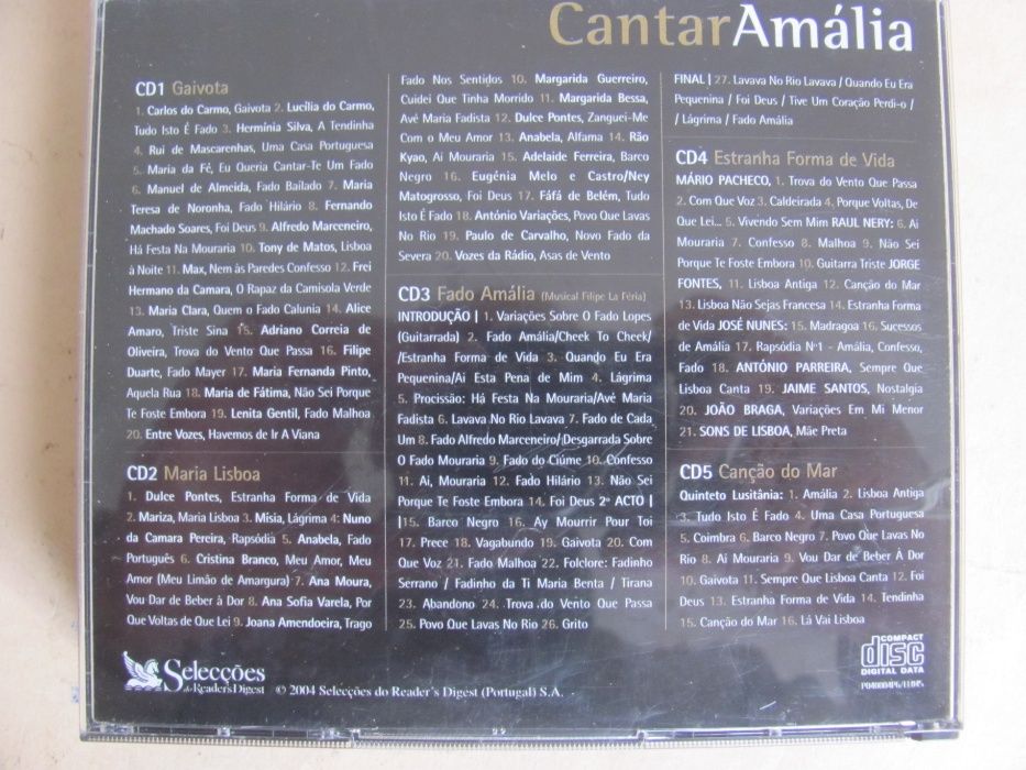 Cantar Amália - 5 Cd´s
