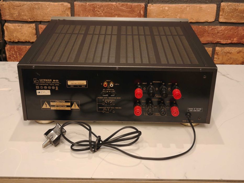 LUXMAN M03 ! Potężna końcówka mocy ! Hi-END