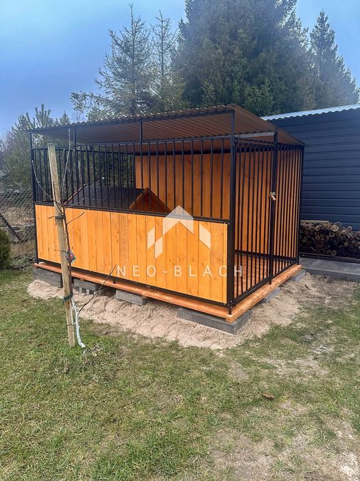 Kojec dla psów 2x3m - Drewniana podłoga DARMOWA DOSTAWA NB179