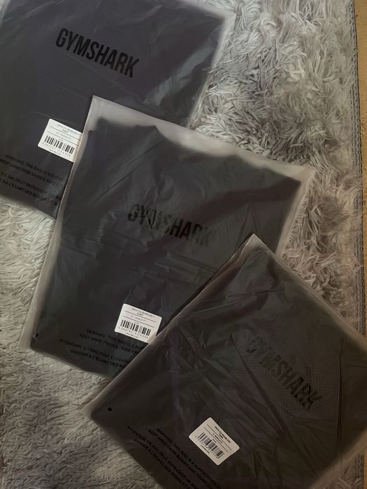 Рашгард Gymshark Onyx V5 Seamless Compression T-Shirt (Чорний / Фіолетовий)