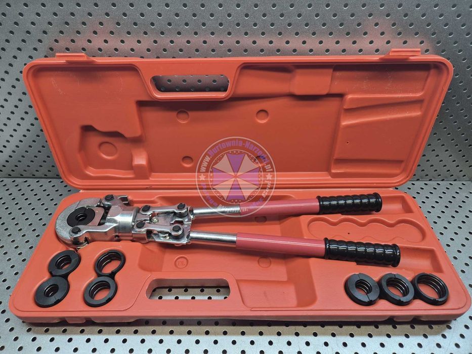 Praska Zaciskarka rur PEX-AL 8 matryc U + TH 16-32mm Zaciskarka do rur