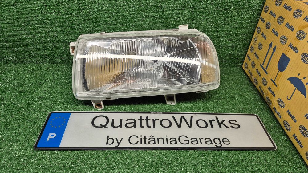 VW VENTO-11.91-09.98 -ÓTICA/FAROL FRENTE ESQUERDA NOVO ORIGINAL HELLA
