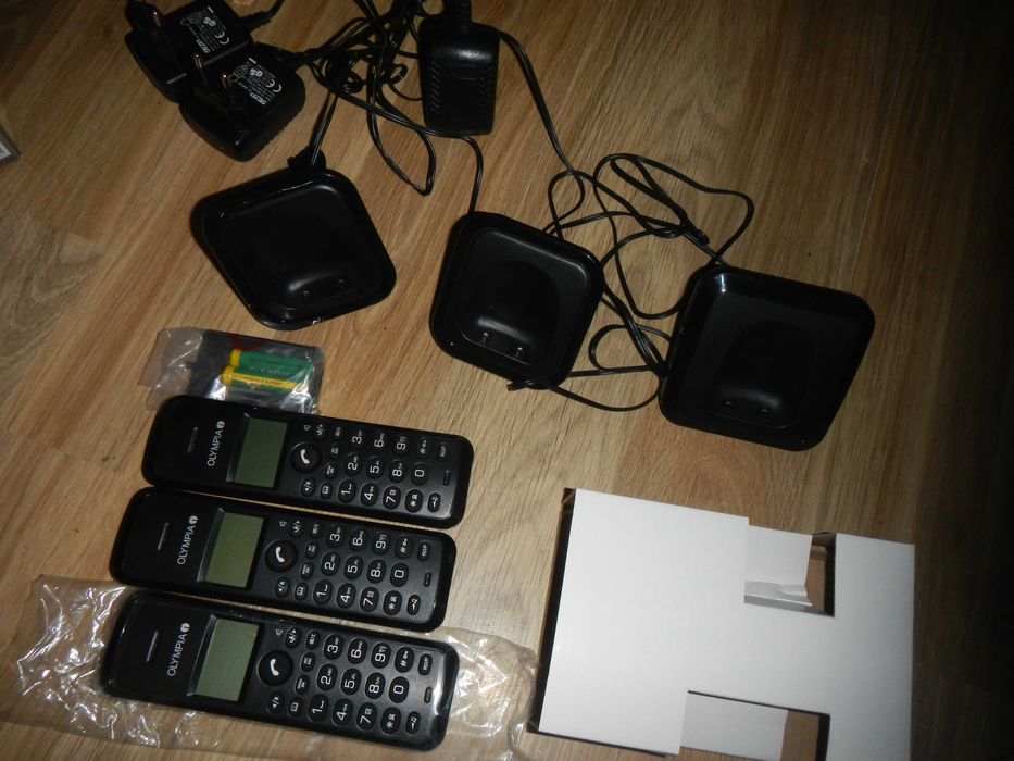 Olympia telefon bezprzewodowy 3 sluchawki do domu biura