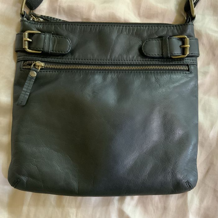 Шкіряна чоловіча сумка Fatface,через плече. Розмір 27~26 см