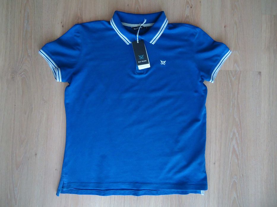 Мужская фирменная новая футболка, поло, размер 44, 100% коттон, дёшево