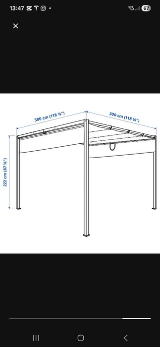 Pergola Hammaron Ikea jak nowa