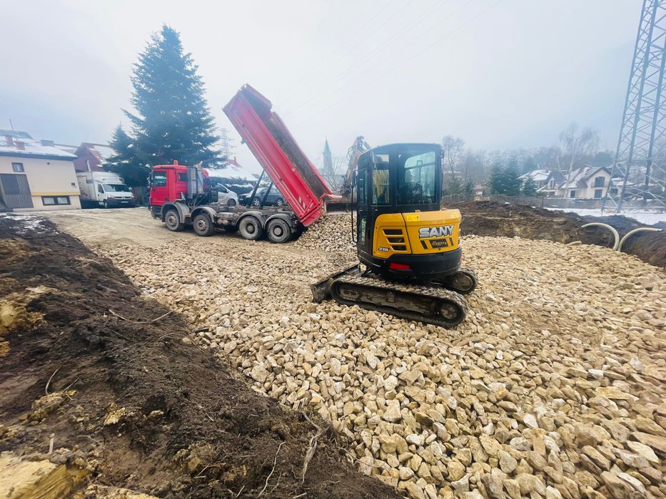 koparka , minikoparka, transport