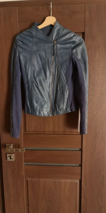 Kurtka skóra granatowa Stradivarius