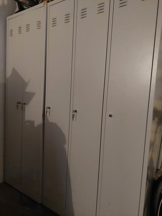 Szafki BHP podwójna i potrójna