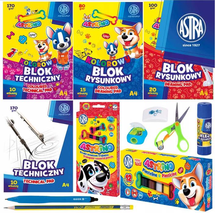 Wyprawka Szkolna 12 Elementów + Piórnik Head - (Wyprzedaż)