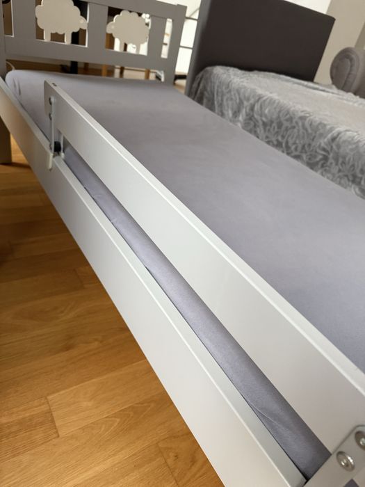 Ikea łóżko Kritter szare stan bardzo dobry