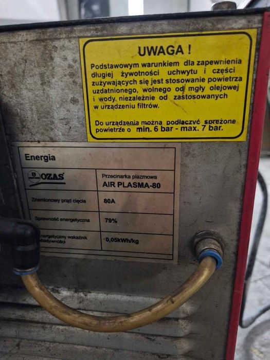 Plazma- urządzenie do cięcia. Air Plasma 80