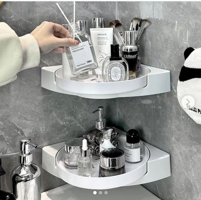 Półka łazienkowa obrotowa narożnikowa